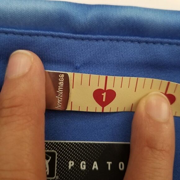 PGA Tour Blue Tie Dye Polo Shirt (size L) - Picture 7 of 10